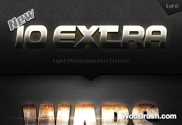 10 Kind Extra Light Text Effects Psd & Styles