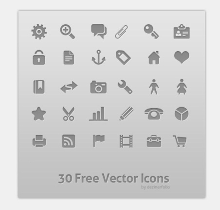 30 Kind Icons Psd