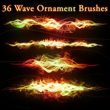 36 Kind Wave Ornament Brushes & Styles