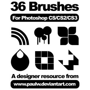 36 Set Of Vector Brushes