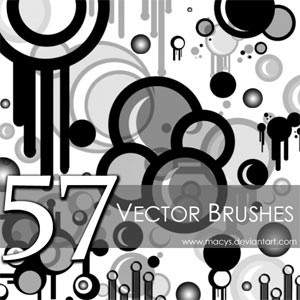 57 Set Of Vector Brushes