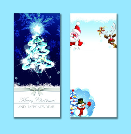 2022 Christmas Greeting Card With Bow Material Psd