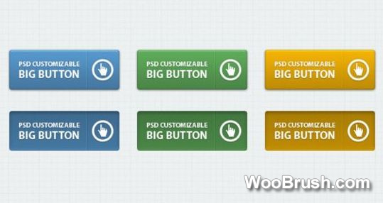 Classic Web Buttons Graphic Psd