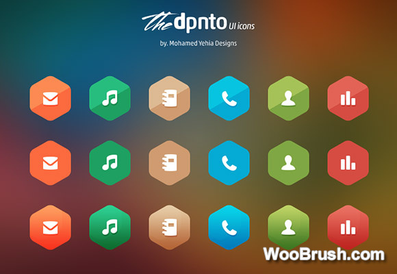 Colored Ui Icons Psd