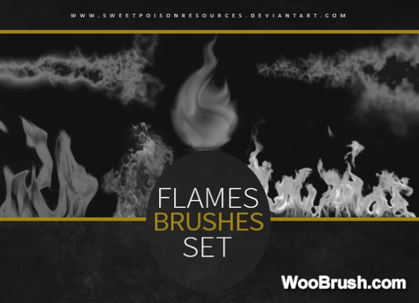 Flames Brushes & Styles Set