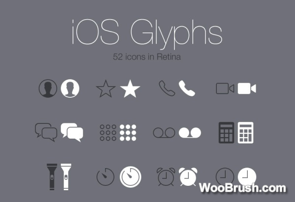 Ios System Icons Material Psd