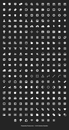 Mini Black And White Web Icons Vector Psd