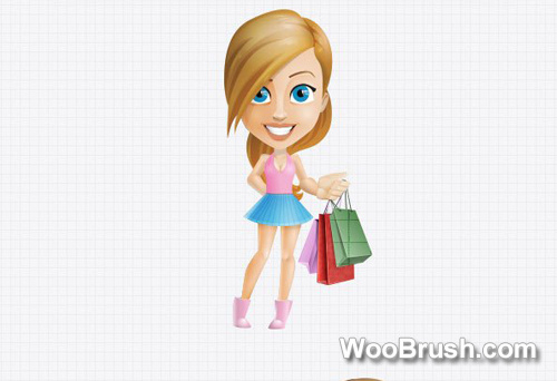 Shopping Women Graphic Psd