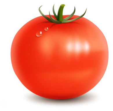 Tomato With Water Drop Material Psd